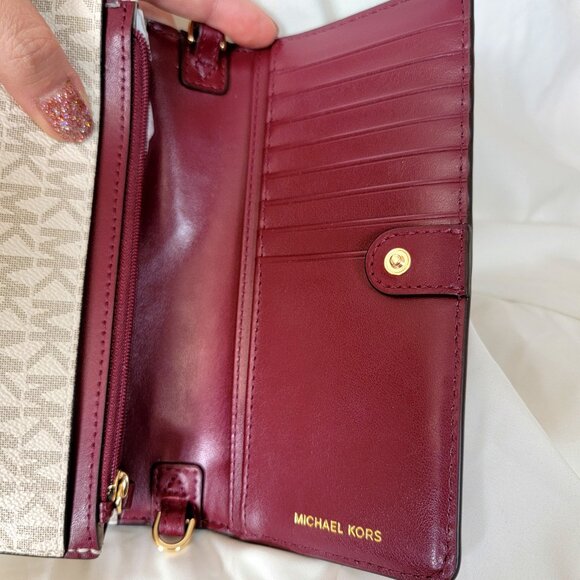 Michael Kors Jet Set Small Two-Tone Smartphone Crossbody Bag, NWOT - Picture 7 of 13